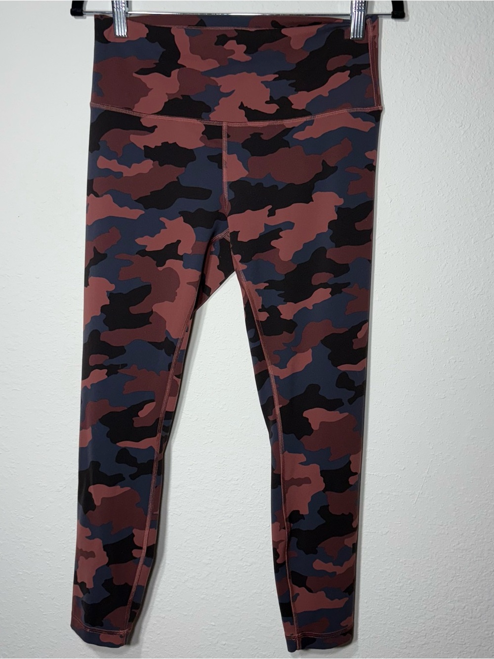 Lululemon Wunder Under High Rise Leggings Heritage 365 Camo Smoky Red Size 10